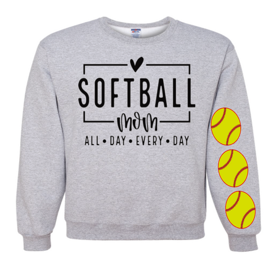 Three Softballs DTF Print